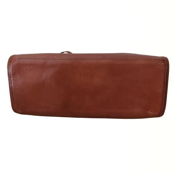 vtg CE.DI 2 Italian leather satchel crossbody Gladstone frame doctor bag purse - Picture 5 of 11